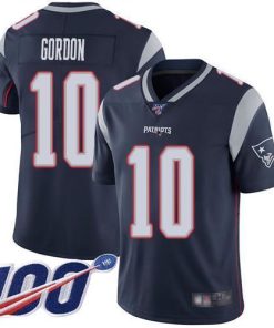 Nike New England Patriots #10 Josh Gordon Navy Blue Team Color Men's Stitched NFL 100th Season Vapor Limited Jersey Men's