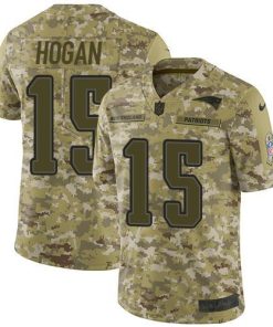 Nike New England Patriots #15 Chris Hogan Camo Men's Stitched NFL Limited 2018 Salute To Service Jersey Men's
