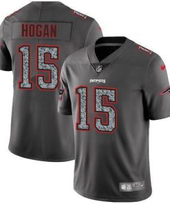 Nike New England Patriots #15 Chris Hogan Gray Static Men's Stitched NFL Vapor Untouchable Limited Jersey Men's