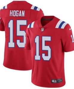 Nike New England Patriots #15 Chris Hogan Red Alternate Men's Stitched NFL Vapor Untouchable Limited Jersey Men's