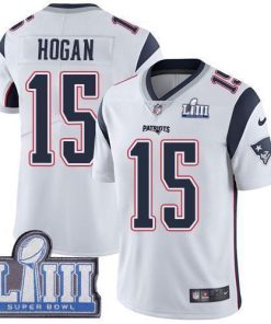 Nike New England Patriots #15 Chris Hogan White Super Bowl LIII Bound Men's Stitched NFL Vapor Untouchable Limited Jersey Men's