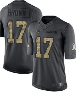 Nike New England Patriots #17 Antonio Brown Black Men's Stitched NFL Limited 2016 Salute To Service Jersey Men's