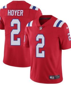Nike New England Patriots #2 Brian Hoyer Red Alternate Men's Stitched NFL Vapor Untouchable Limited Jersey Men's