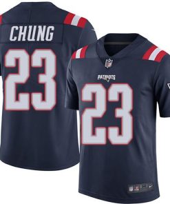 Nike New England Patriots #23 Patrick Chung Navy Blue Men's Stitched NFL Limited Rush Jersey Men's