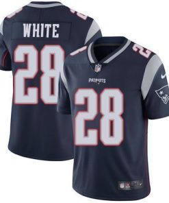 Nike New England Patriots #28 James White Navy Blue Team Color Men's Stitched NFL Vapor Untouchable Limited Jersey Men's