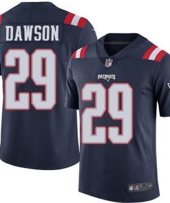 Nike New England Patriots #29 Duke Dawson Navy Blue Men's Stitched NFL Limited Rush Jersey Men's