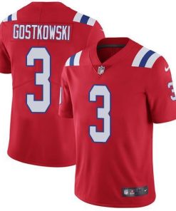 Nike New England Patriots #3 Stephen Gostkowski Red Alternate Men's Stitched NFL Vapor Untouchable Limited Jersey Men's