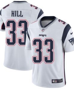Nike New England Patriots #33 Jeremy Hill White Men's Stitched NFL Vapor Untouchable Limited Jersey Men's