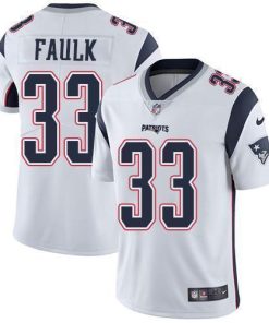 Nike New England Patriots #33 Kevin Faulk White Men's Stitched NFL Vapor Untouchable Limited Jersey Men's