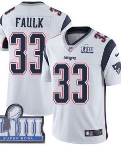 Nike New England Patriots #33 Kevin Faulk White Super Bowl LIII Bound Men's Stitched NFL Vapor Untouchable Limited Jersey Men's