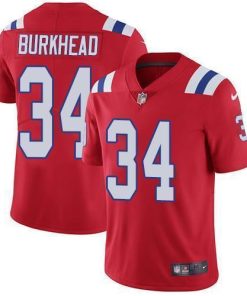 Nike New England Patriots #34 Rex Burkhead Red Alternate Men's Stitched NFL Vapor Untouchable Limited Jersey Men's