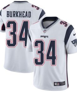 Nike New England Patriots #34 Rex Burkhead White Men's Stitched NFL Vapor Untouchable Limited Jersey Men's