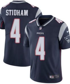 Nike New England Patriots #4 Jarrett Stidham Navy Blue Team Color Men's Stitched NFL Vapor Untouchable Limited Jersey Men's