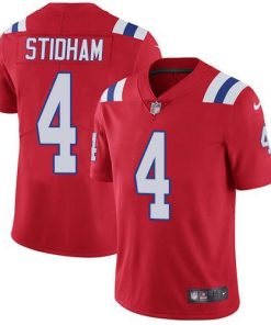 Nike New England Patriots #4 Jarrett Stidham Red Alternate Men's Stitched NFL Vapor Untouchable Limited Jersey Men's