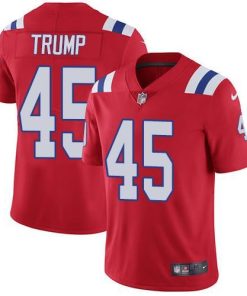 Nike New England Patriots #45 Donald Trump Red Alternate Men's Stitched NFL Vapor Untouchable Limited Jersey Men's