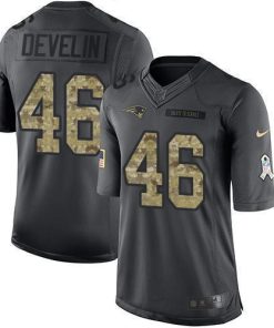 Nike New England Patriots #46 James Develin Black Men's Stitched NFL Limited 2016 Salute To Service Jersey Men's