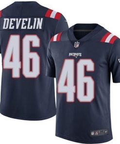 Nike New England Patriots #46 James Develin Navy Blue Men's Stitched NFL Limited Rush Jersey Men's