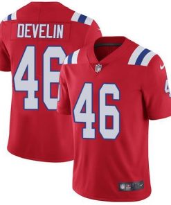 Nike New England Patriots #46 James Develin Red Alternate Men's Stitched NFL Vapor Untouchable Limited Jersey Men's