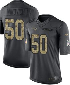 Nike New England Patriots #50 Chase Winovich Black Men's Stitched NFL Limited 2016 Salute To Service Jersey Men's