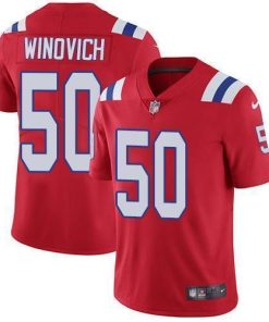 Nike New England Patriots #50 Chase Winovich Red Alternate Men's Stitched NFL Vapor Untouchable Limited Jersey Men's