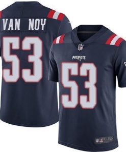 Nike New England Patriots #53 Kyle Van Noy Navy Blue Men's Stitched NFL Limited Rush Jersey Men's