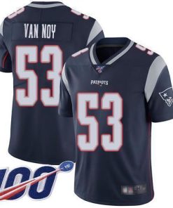 Nike New England Patriots #53 Kyle Van Noy Navy Blue Team Color Men's Stitched NFL 100th Season Vapor Limited Jersey Men's