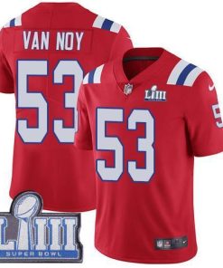 Nike New England Patriots #53 Kyle Van Noy Red Alternate Super Bowl LIII Bound Men's Stitched NFL Vapor Untouchable Limited Jersey Men's