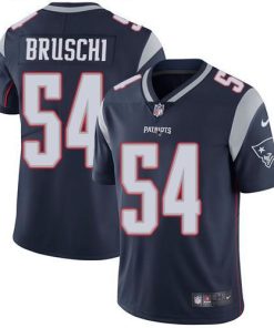 Nike New England Patriots #54 Tedy Bruschi Navy Blue Team Color Men's Stitched NFL Vapor Untouchable Limited Jersey Men's