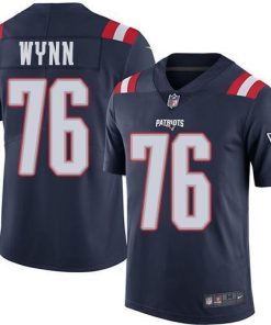 Nike New England Patriots #76 Isaiah Wynn Navy Blue Men's Stitched NFL Limited Rush Jersey Men's