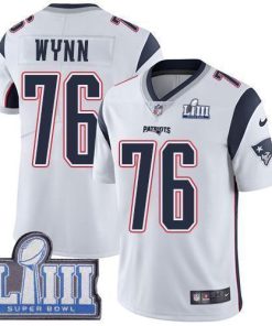 Nike New England Patriots #76 Isaiah Wynn White Super Bowl LIII Bound Men's Stitched NFL Vapor Untouchable Limited Jersey Men's