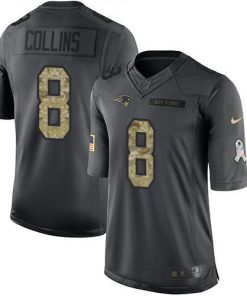 Nike New England Patriots #8 Jamie Collins Sr Black Men's Stitched NFL Limited 2016 Salute To Service Jersey Men's