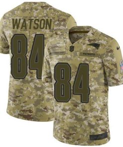 Nike New England Patriots #84 Benjamin Watson Camo Men's Stitched NFL Limited 2018 Salute To Service Jersey Men's