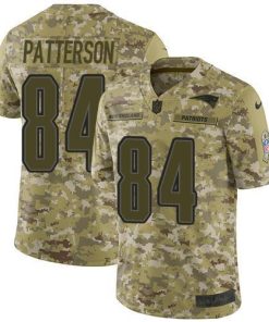 Nike New England Patriots #84 Cordarrelle Patterson Camo Men's Stitched NFL Limited 2018 Salute To Service Jersey Men's