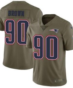 Nike New England Patriots #90 Malcom Brown Olive Men's Stitched NFL Limited 2017 Salute To Service Jersey Men's