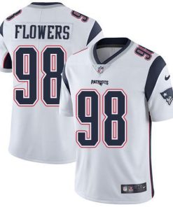 Nike New England Patriots #98 Trey Flowers White Men's Stitched NFL Vapor Untouchable Limited Jersey Men's
