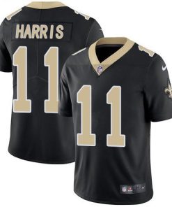 Nike New Orleans Saints #11 Deonte Harris Black Team Color Men's Stitched NFL Vapor Untouchable Limited Jersey Men's