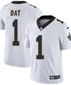 Nike New Orleans Saints #1 Who Dat White Men's Stitched NFL Vapor Untouchable Limited Jersey Men's