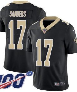 Nike New Orleans Saints #17 Emmanuel Sanders Black Team Color Men's Stitched NFL 100th Season Vapor Untouchable Limited Jersey Men's