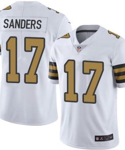 Nike New Orleans Saints #17 Emmanuel Sanders White Men's Stitched NFL Limited Rush Jersey Men's