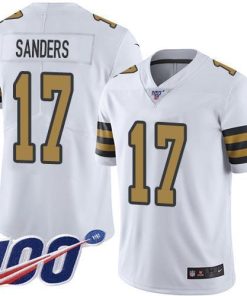 Nike New Orleans Saints #17 Emmanuel Sanders White Men's Stitched NFL Limited Rush 100th Season Jersey Men's