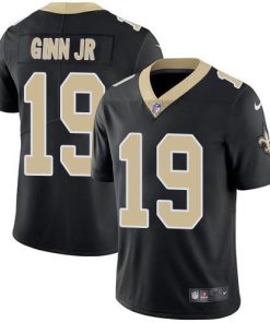 Nike New Orleans Saints #19 Ted Ginn Jr Black Team Color Men's Stitched NFL Vapor Untouchable Limited Jersey Men's