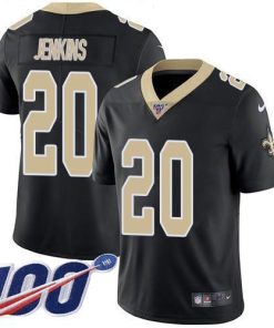 Nike New Orleans Saints #20 Janoris Jenkins Black Team Color Men's Stitched NFL 100th Season Vapor Untouchable Limited Jersey Men's