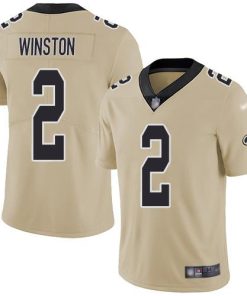 Nike New Orleans Saints #2 Jameis Winston Gold Men's Stitched NFL Limited Inverted Legend Jersey Men's