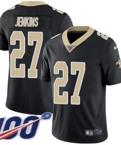 Nike New Orleans Saints #27 Malcolm Jenkins Black Team Color Men's Stitched NFL 100th Season Vapor Untouchable Limited Jersey Men's