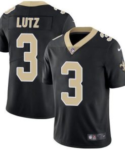 Nike New Orleans Saints #3 Wil Lutz Black Team Color Men's Stitched NFL Vapor Untouchable Limited Jersey Men's