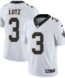 Nike New Orleans Saints #3 Wil Lutz White Men's Stitched NFL Vapor Untouchable Limited Jersey Men's