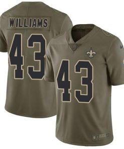 Nike New Orleans Saints #43 Marcus Williams Olive Men's Stitched NFL Limited 2017 Salute To Service Jersey Men's