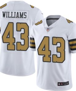 Nike New Orleans Saints #43 Marcus Williams White Men's Stitched NFL Limited Rush Jersey Men's