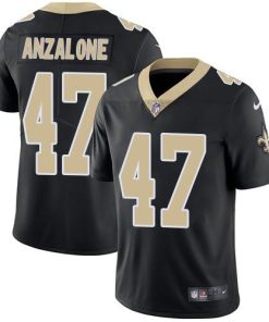 Nike New Orleans Saints #47 Alex Anzalone Black Team Color Men's Stitched NFL Vapor Untouchable Limited Jersey Men's