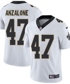 Nike New Orleans Saints #47 Alex Anzalone White Men's Stitched NFL Vapor Untouchable Limited Jersey Men's